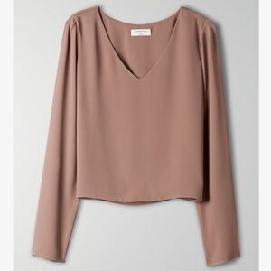 Aritzia Babaton Long Sleeve Murphy Blouse